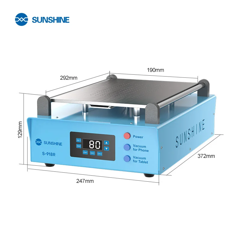SUNSHINE S-918R LCD Vacuum Screen Separator Phone LCD Glass Removing Changing Repair Machine - EU Plug 9