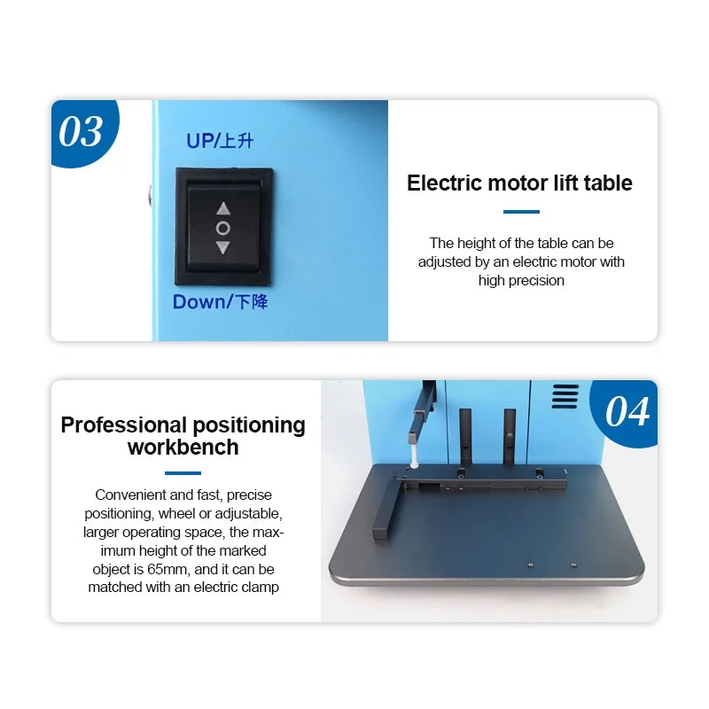 SUNSHINE SS-890B Plus Multi-functional Fiber Laser Marking Machine Mobile Phone Back Cover Remover Support Phone Wireless Control/Auto Focus - US Plug 15