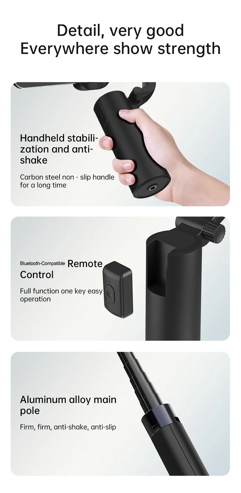 Q18 AI Smart Face Tracking Phone Stabilizer Gimbal Dual Axis Anti-Shake Selfie Stick with Tripod for Live Streaming 18