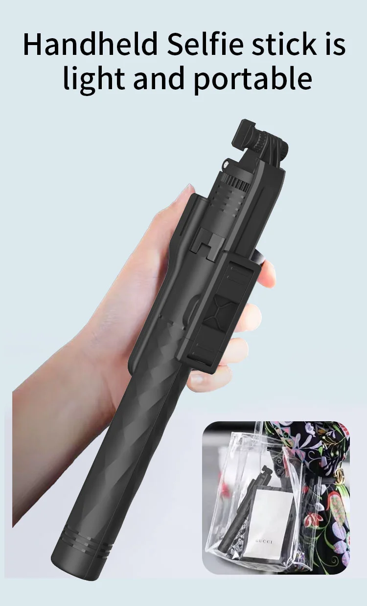 JMARY KT-239 1.75m Telescopic Selfie Stick Tripod Stand Cell Phone Clip Rotation Design Camera Mount Holder 4