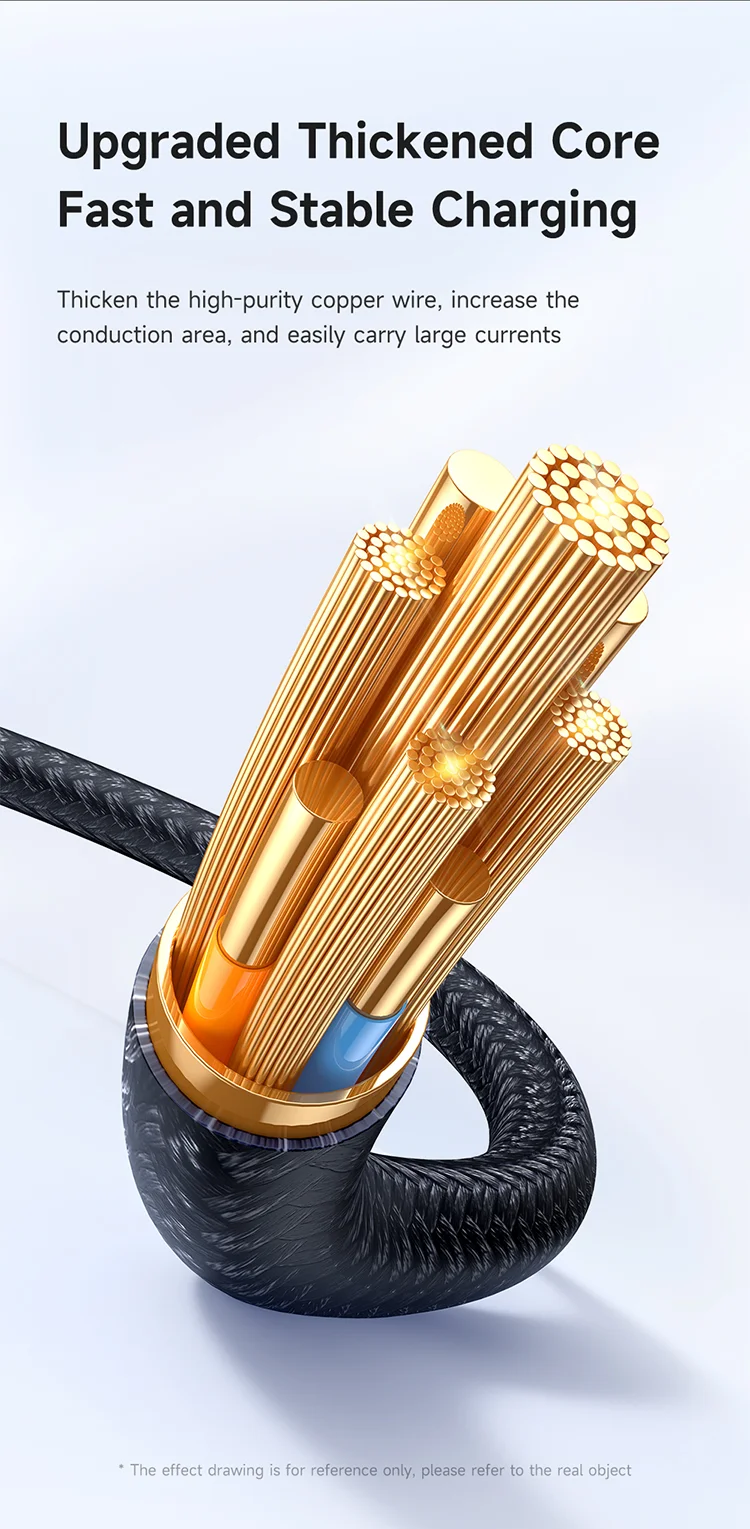 MCDODO CA-5180 1.2m USB-A to Type-C 6A 100W Charging Data Cable with Breathing Light - Black 7