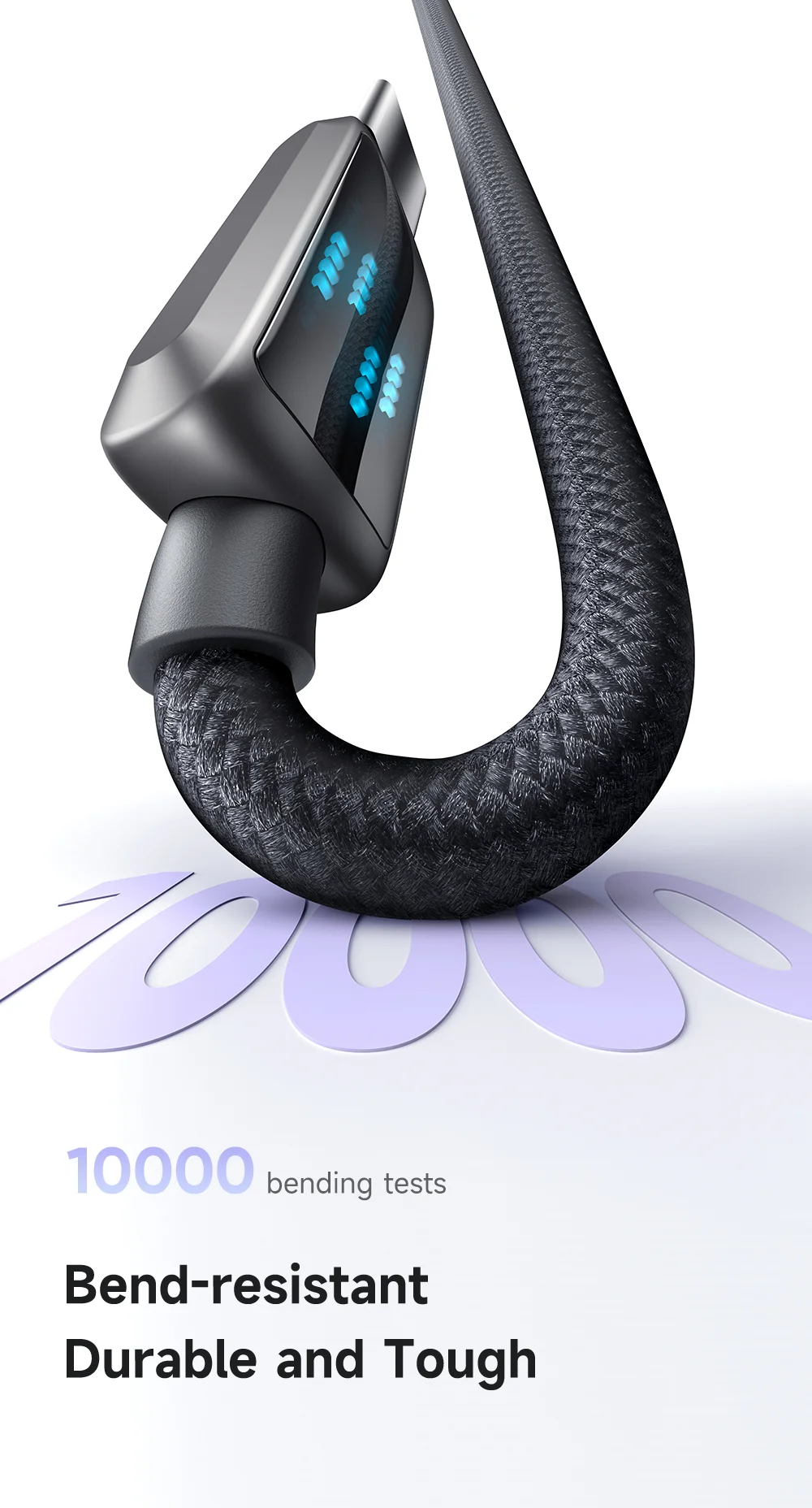 MCDODO CA-4250 1.2m Type-C to Type-C Cable 100W Fast Charging Nylon Braided Data Cable 12