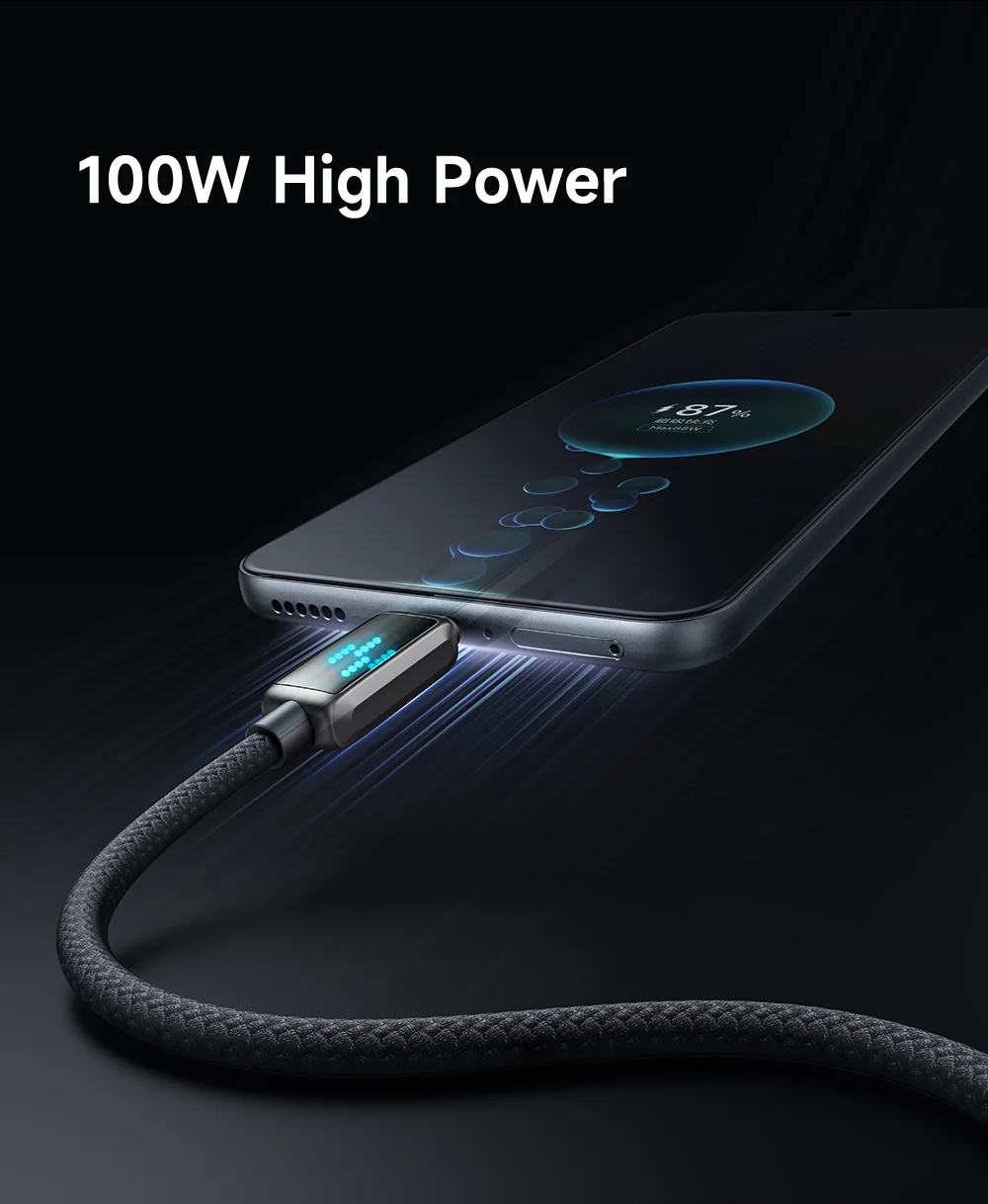 MCDODO CA-2350 1.2m USB-A to Type-C 6A Fast Charging Data Cable Charging Speed Visible 4