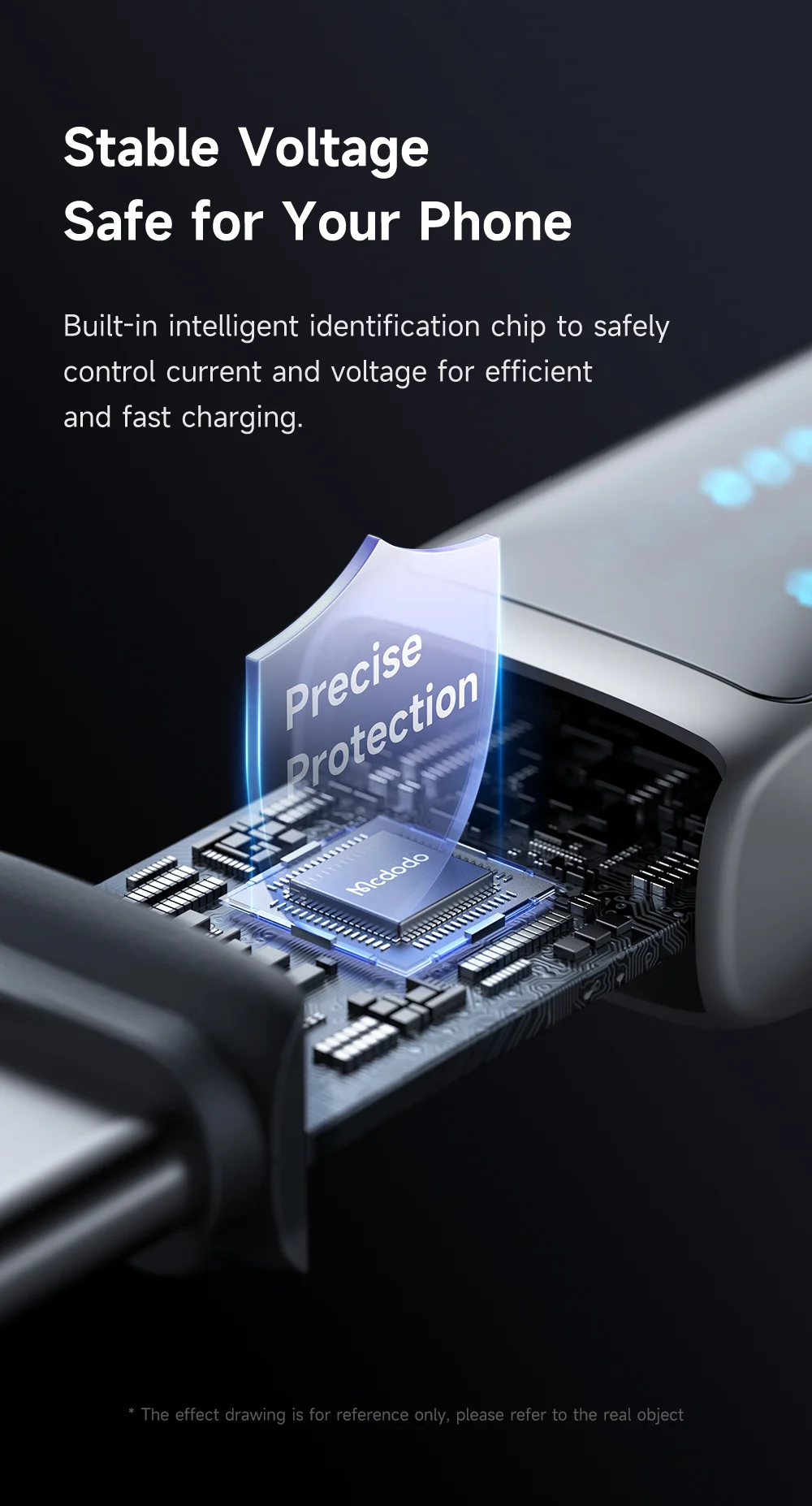 MCDODO CA-2350 1.2m USB-A to Type-C 6A Fast Charging Data Cable Charging Speed Visible 8