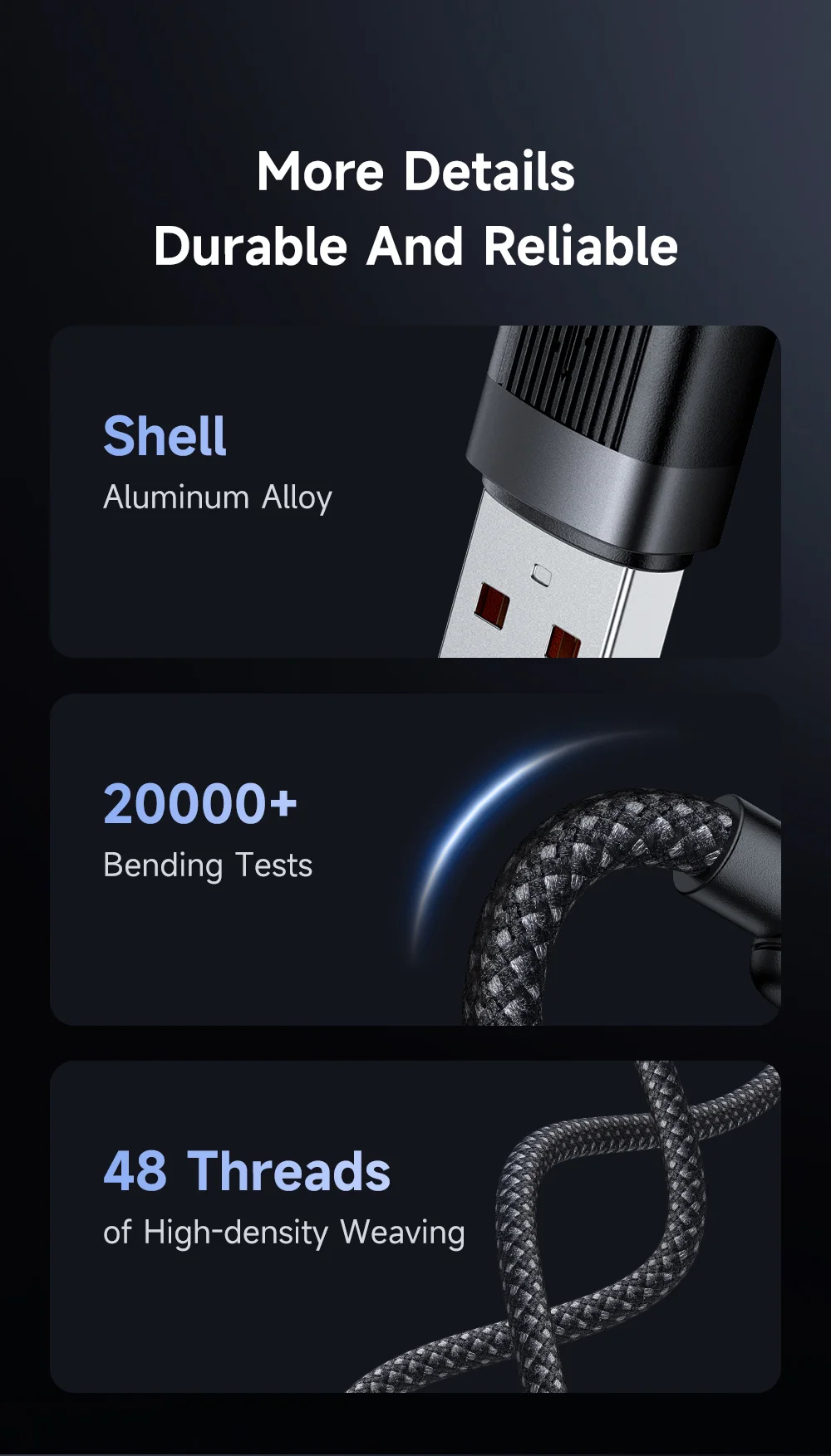 MCDODO CA-5650 1.2m USB-A to USB-C 6A Fast Charging Cable Magnetic Data Cord 10