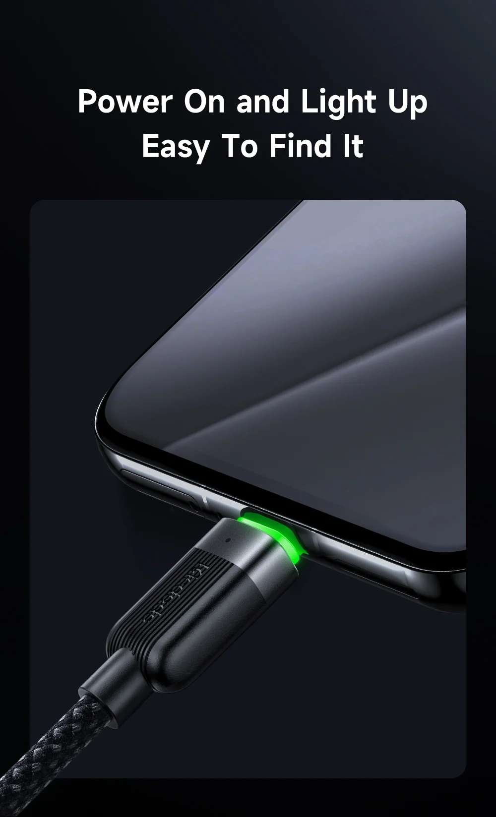 MCDODO CA-5650 1.2m USB-A to USB-C 6A Fast Charging Cable Magnetic Data Cord 9