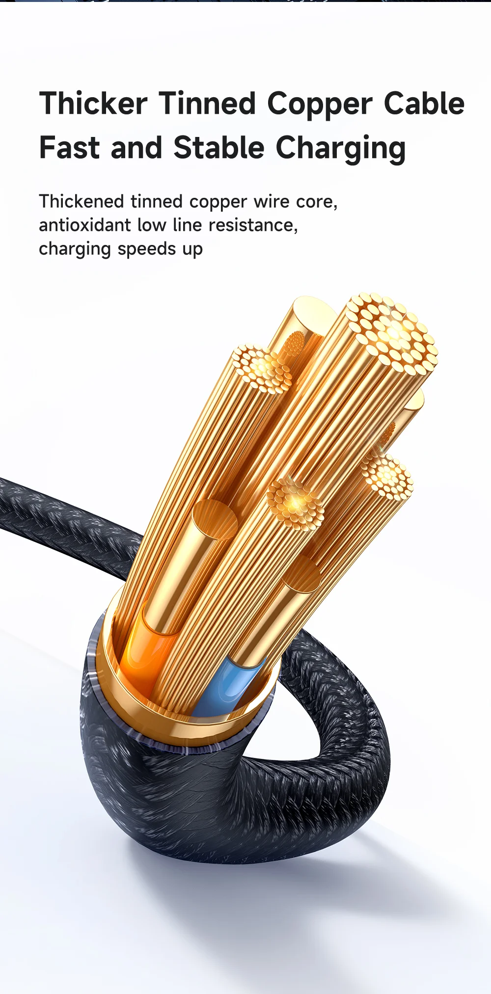 MCDODO CA-6700 2-in-1 Fast Charging Cable 100W USB-C to USB-C+iP Braided Cord 1.5m for Multiple Devices 8