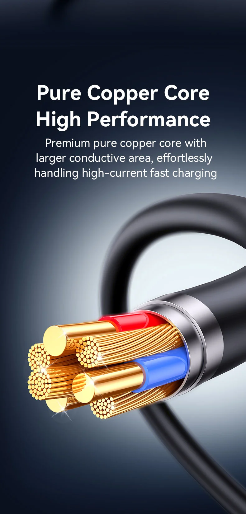 USAMS SJ777 U94 3A 18W USB-A to Type-C Fast Charging Cable Data Transfer Cord for Phones / Tablets 6