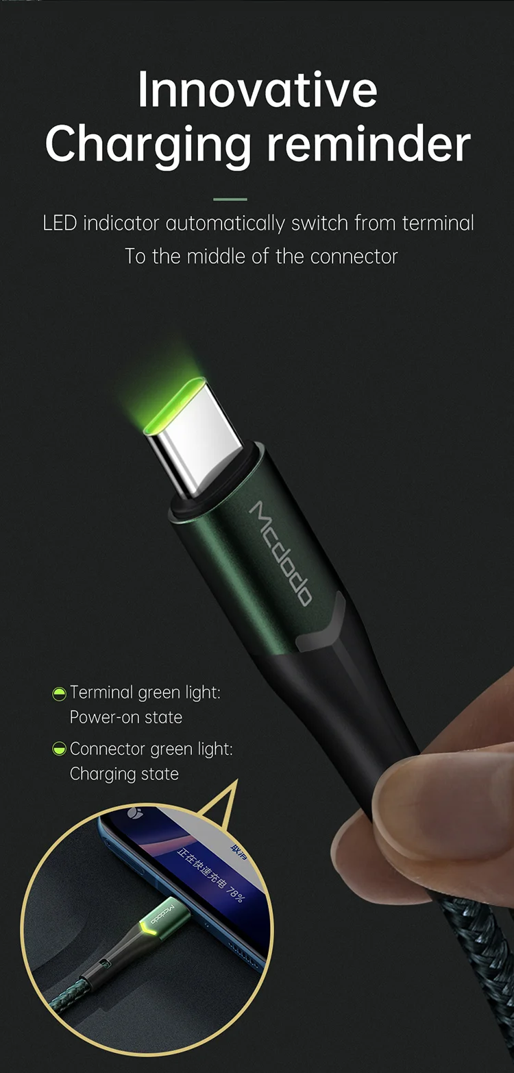 MCDODO MDD CA-7960 for iPhone 15 Series 1m Type-C Cable Fast Charge Phone Charger Data Cord for Xiaomi Samsung Huawei - Orange 2