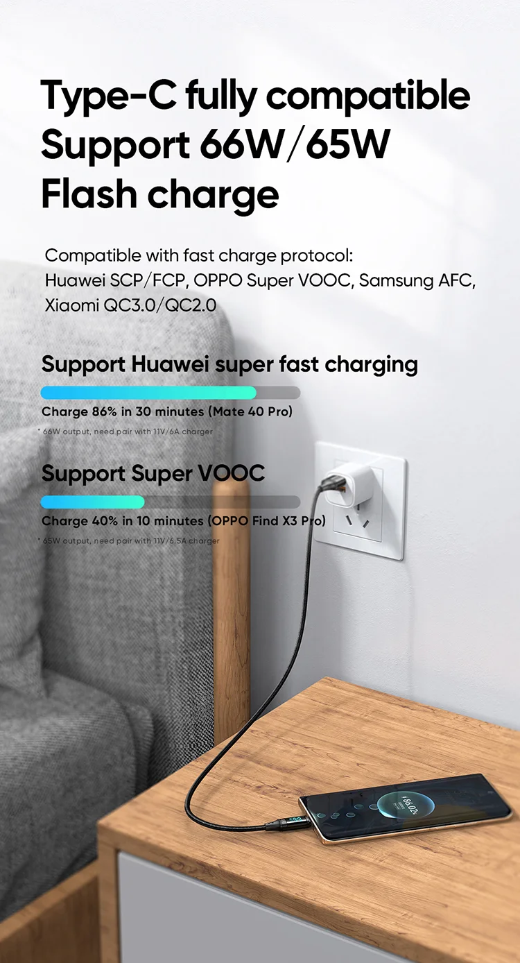 MCDODO MDD CA-1080 for iPhone 15 Series 1.2m Digital Display 6A Type-C Charge Data Cable Cord - Black 5