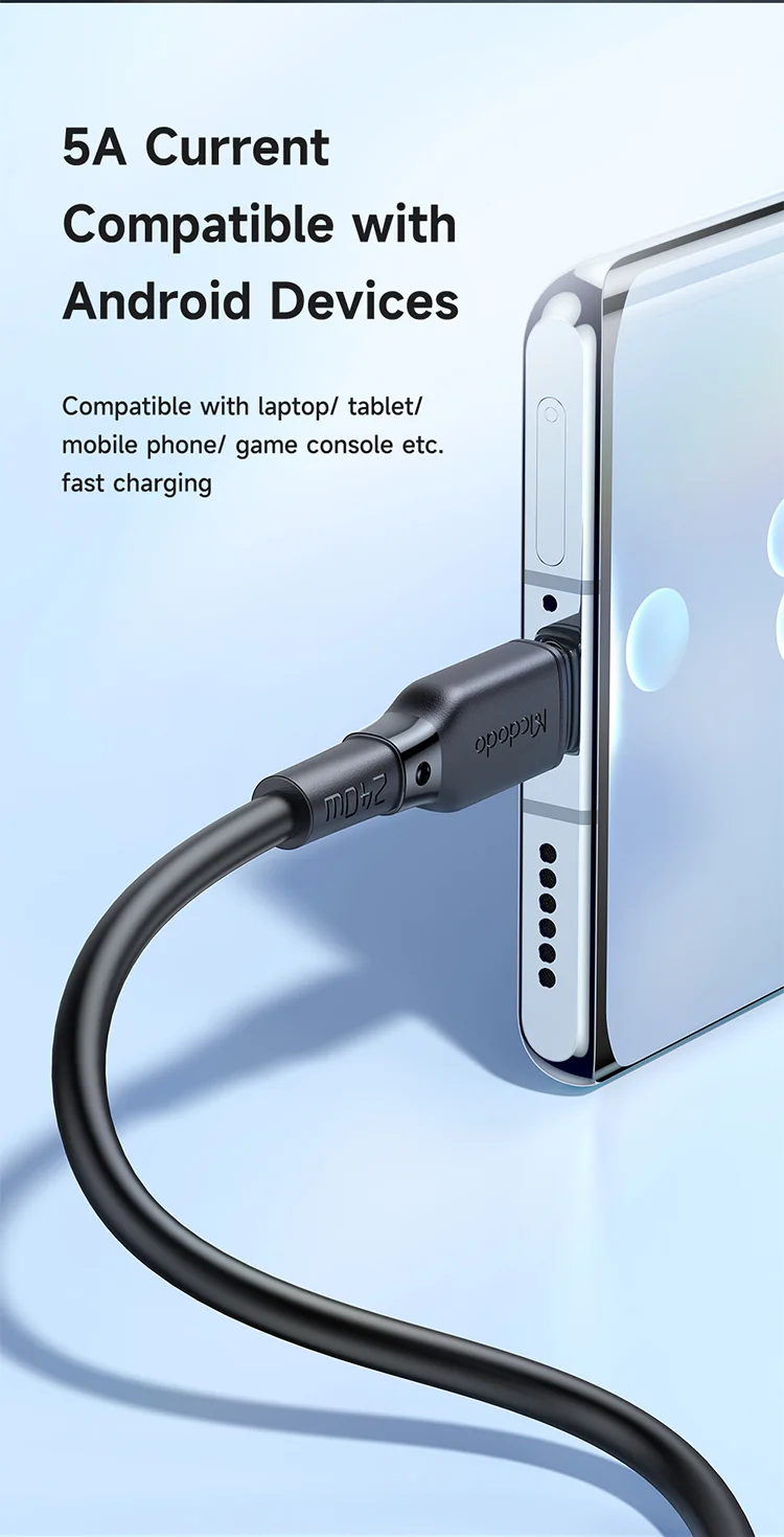 MCDODO CA-3311 MDD for iPhone 15 Series 2m Type-C to Type-C Cord PD 240W 5A Fast Charging Data Transmission Cable - Black 4