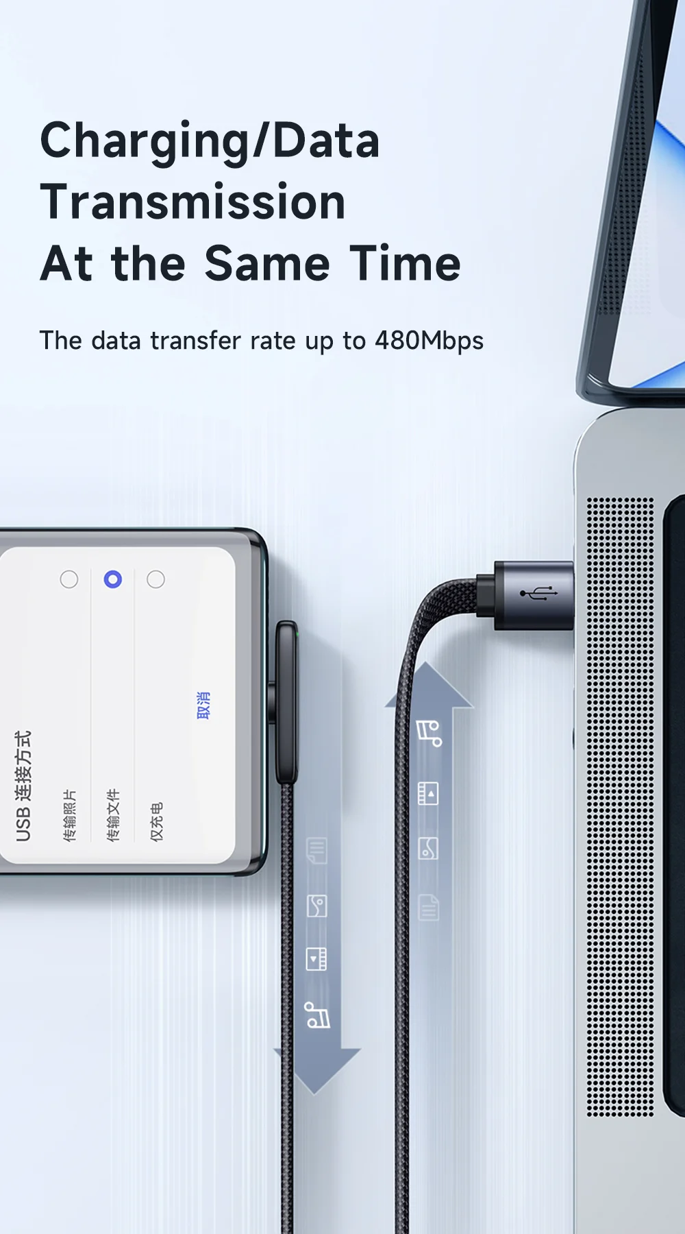 MCDODO CA-3340 MDD for iPhone 15 Series 1.2m Type-C 6A 100W Fast Charging Cable 90-Degree Elbow Braided Data Cord - Black 13