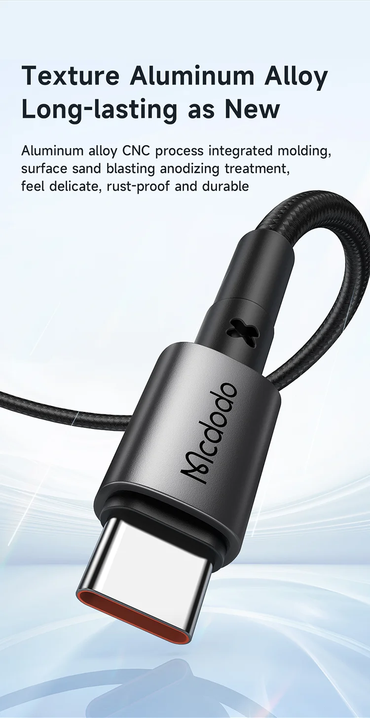 MCDODO CA-3590 MDD for iPhone 15 Series 1.2m 6A USB to Type-C Data Cable USB 100W Fast Charging Cable for Smartphone (Black) 3