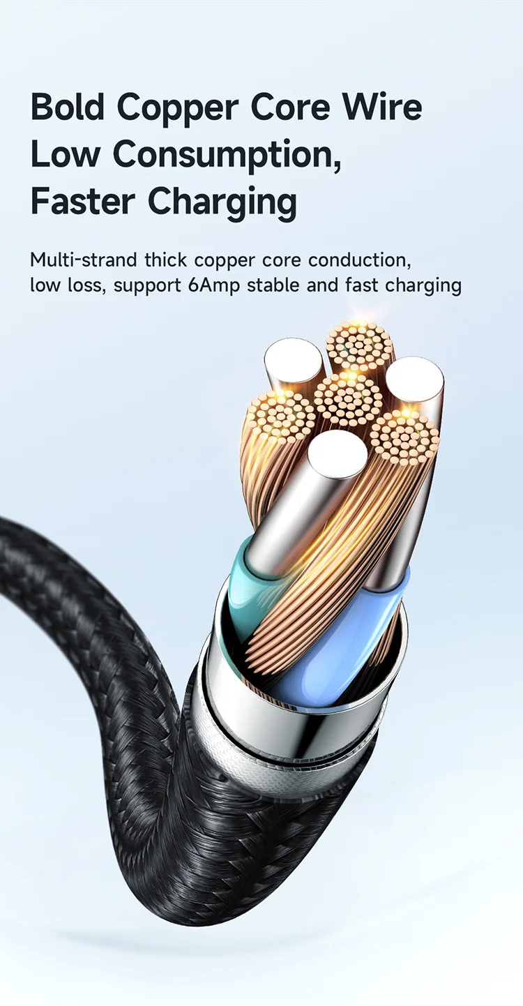MCDODO CA-3590 MDD for iPhone 15 Series 1.2m 6A USB to Type-C Data Cable USB 100W Fast Charging Cable for Smartphone (Black) 6
