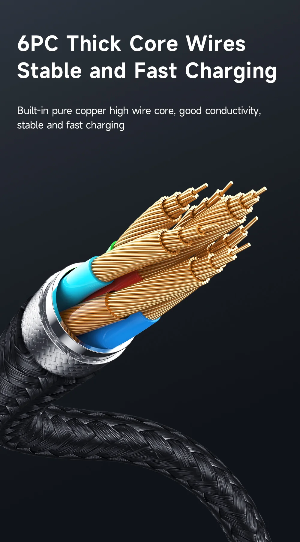 MCDODO CA-4730 MDD for iPhone 15 Series 1.5m USB-A to Type-C Fast Charging Cable 120W Data Transmission Nylon Braided Cord - Black 5