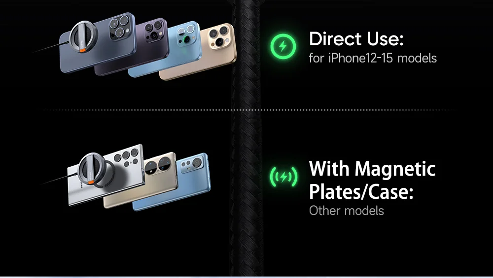 MCDODO CH-550 15W Magnetic Phone Wireless Charger with Foldable Stand 9