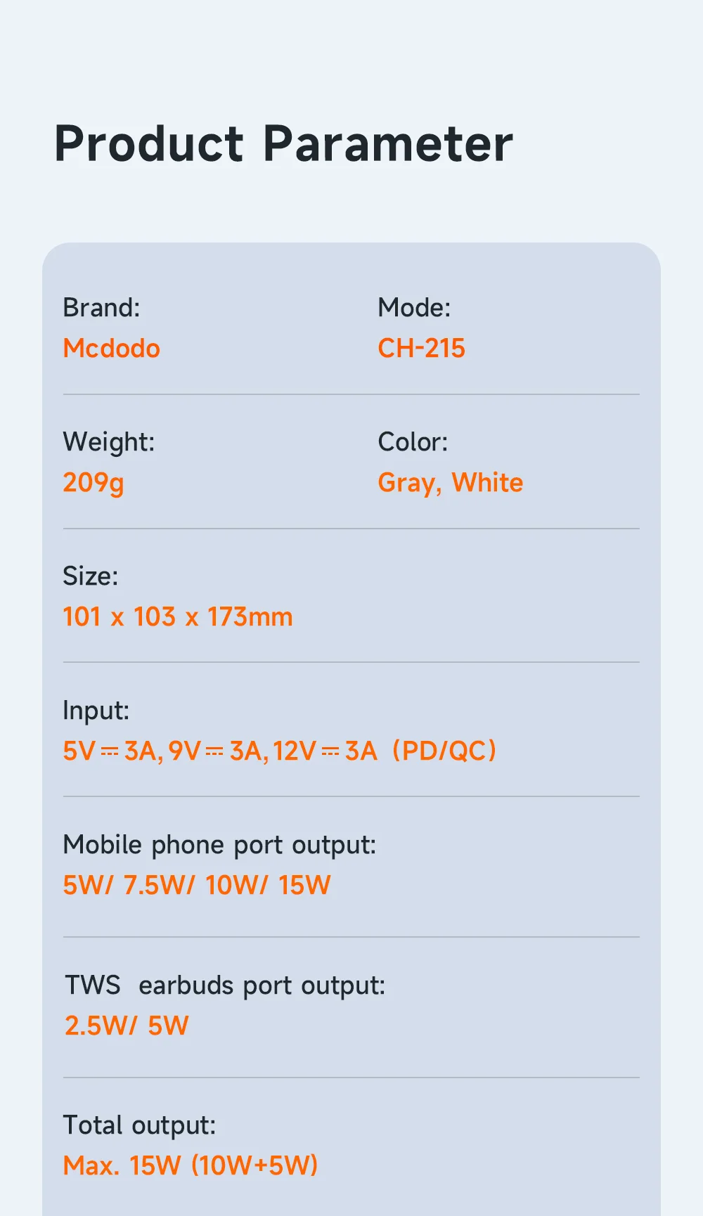 MCDODO CH-215 MDD Cooling Series 15W Wireless Charging 2-in-1 Magnetic Wireless Charger Desktop Holder Heat Dissipation Radiator Phone Stand - White 16