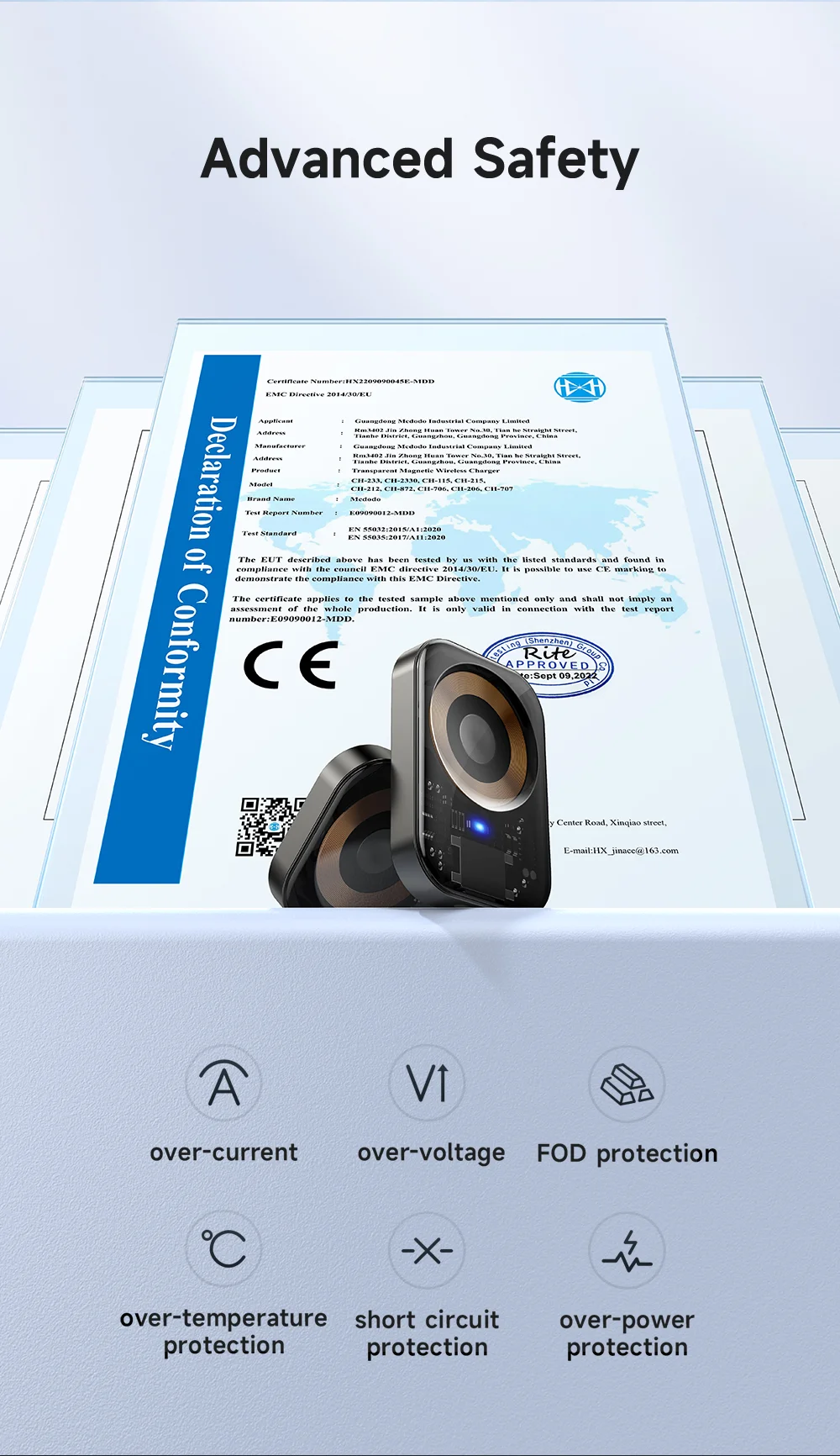 MCDODO CH-2061 MDD Pro Magnetic Watch Charger for Apple Watch Series , Magnetic Adsorption Charging Dock 12
