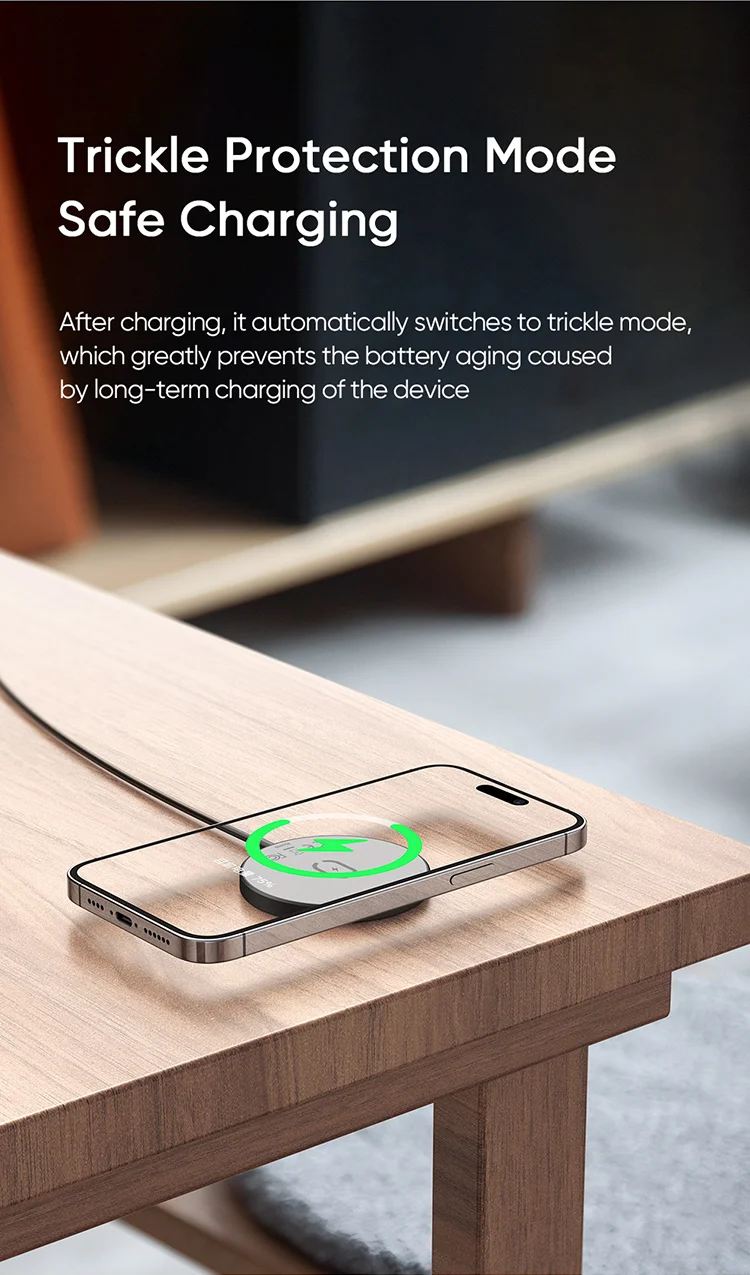 MCDODO CH-4360 MDD Wireless Charger Ultra-thin Charging Pad Cell Phone Safe Charger - Black 8