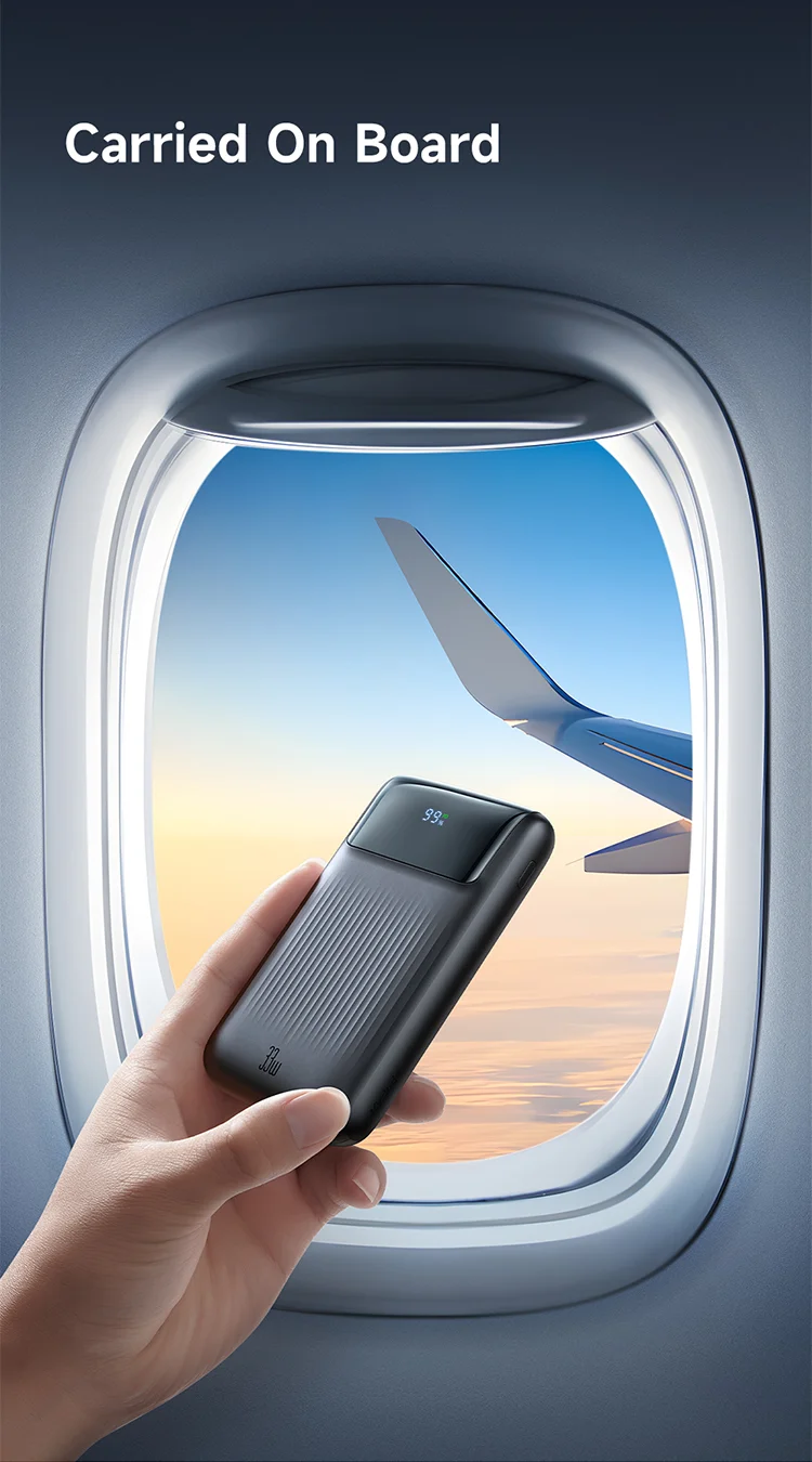 MCDODO MC-0231 Youth Series 33W 10000mAh Digital Display Power Bank Built-In Type-C + 8Pin Cable Phone Charger - Black 19