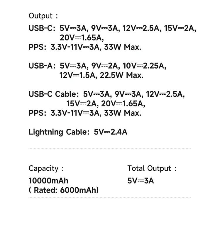 MCDODO MC-0231 Youth Series 33W 10000mAh Digital Display Power Bank Built-In Type-C + 8Pin Cable Phone Charger - Black 21