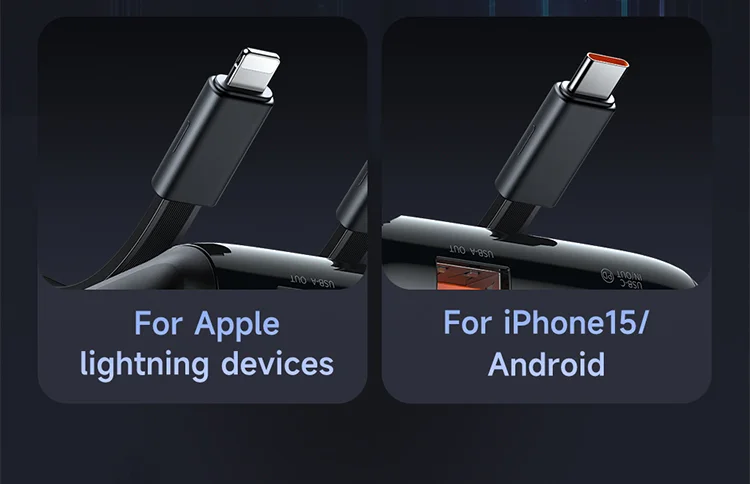 MCDODO MC-0241 Youth Series 22.5W 10000mAh Digital Display Power Bank Built-In Type-C + 8Pin Cable Phone Charger - Black 4