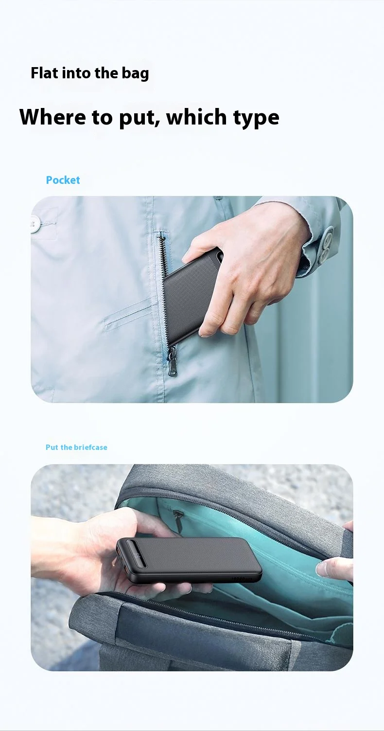 MCDODO MC-4420 10000mAh Mini Power Bank Digital Display External Charger - White 4