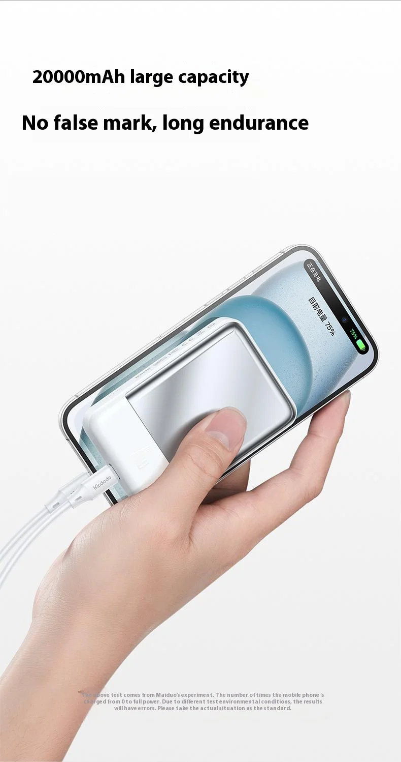 MCDODO MC-502 Magnetic Power Bank 20000mAh 20W Fast Charging Portable Charger Wireless Charging - White 13