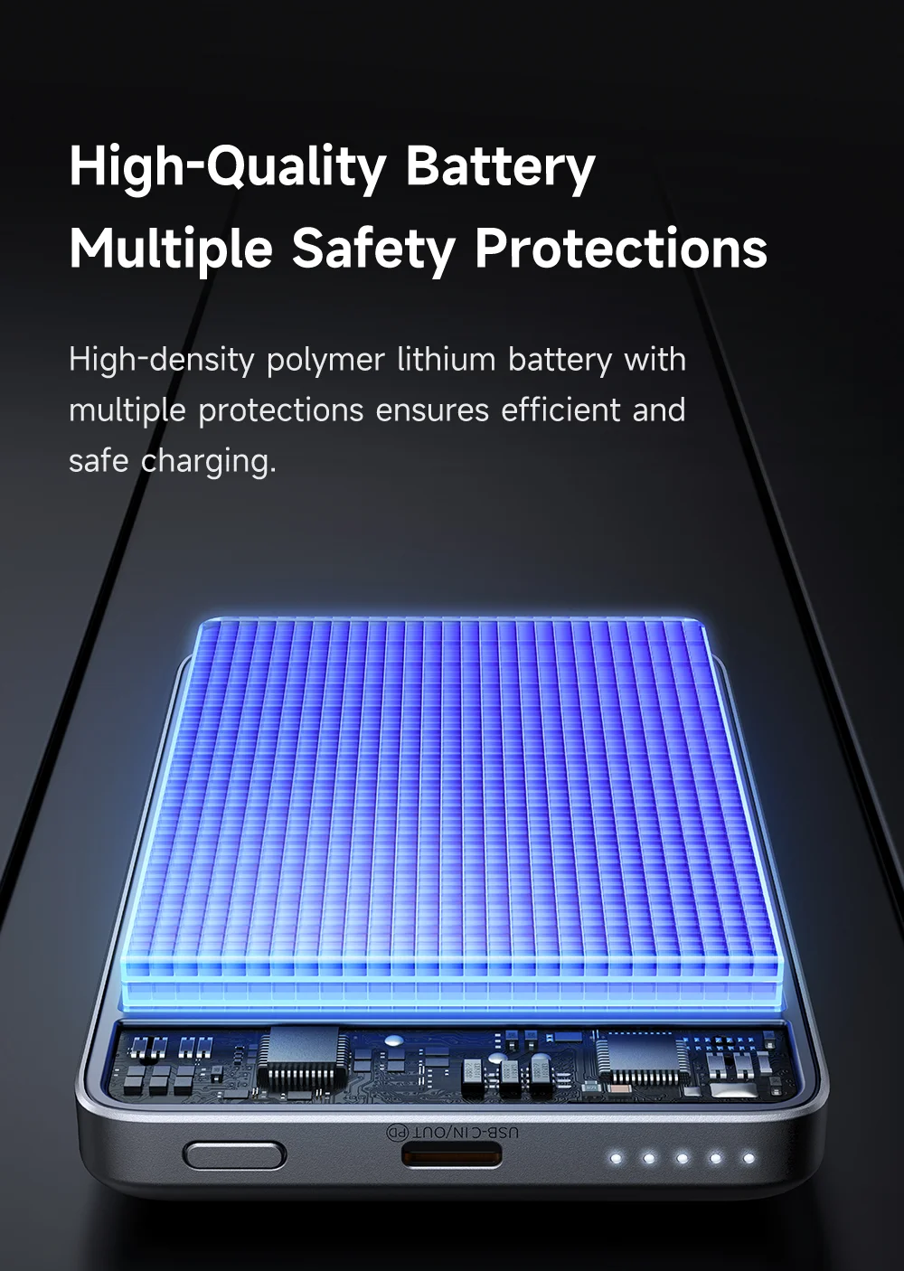 MCDODO MC-4651 20W 10000mAh Power Bank Magnetic Wireless Charging Ultra-Thin Metal Portable Phone Charger 12