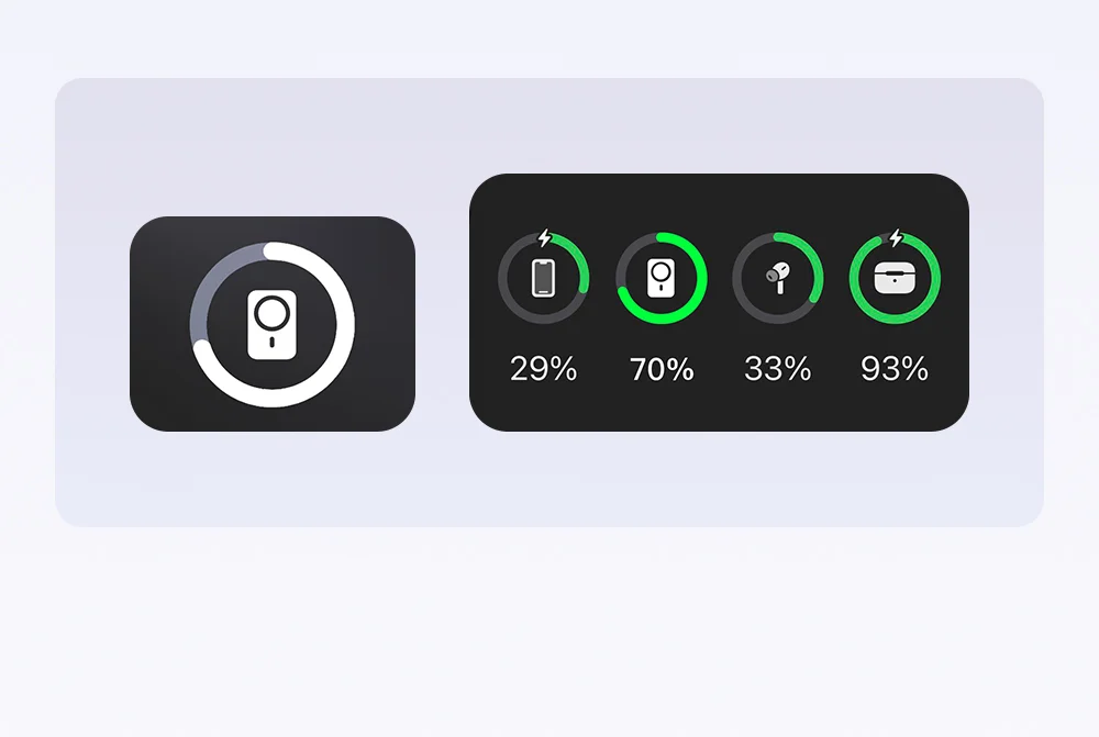 MCDODO MC-4641 5000mAh Metal Ultra-Thin Magnetic Wireless Power Bank 20W Fast Charging USB-C Input / Output 8