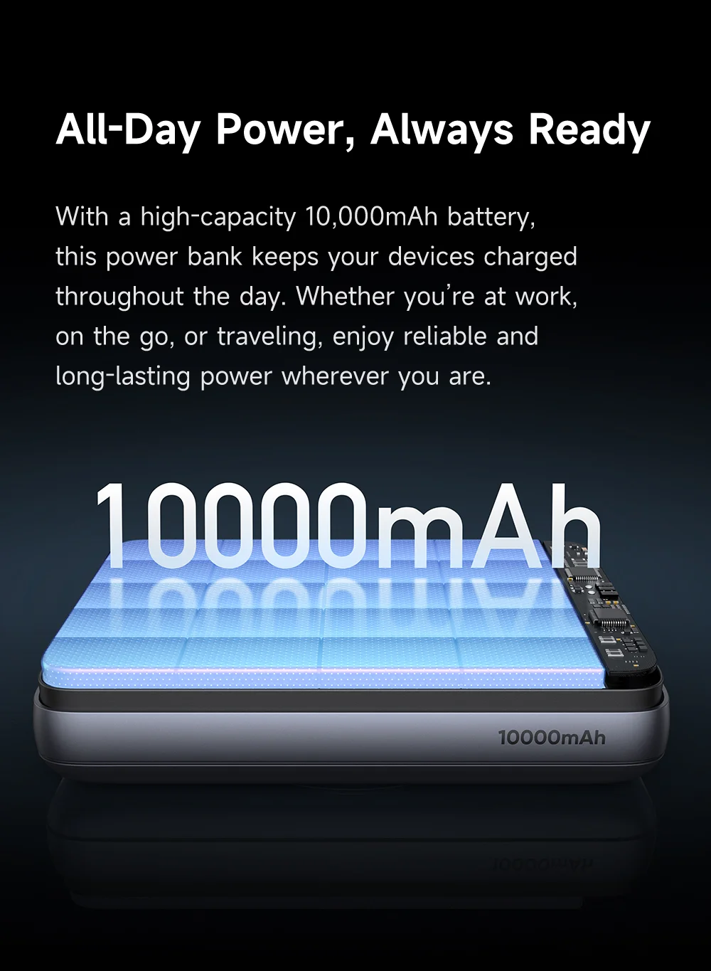 MCDODO MC-837 10000mAh 20W Metal Ultra Thin Magnetic Power Bank Wireless Charging Phone Charger 12