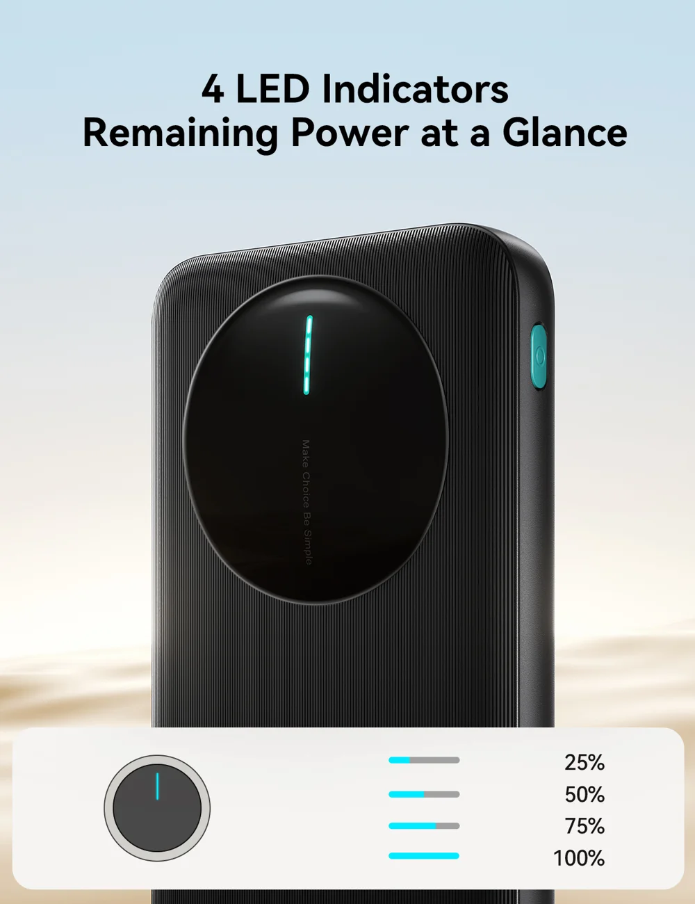 JOYROOM JR-PBF12 Pro 10000mAh Power Bank 22.5W Fast Charging Portable Charger Safety Protection with 3 Output Ports - Black 7