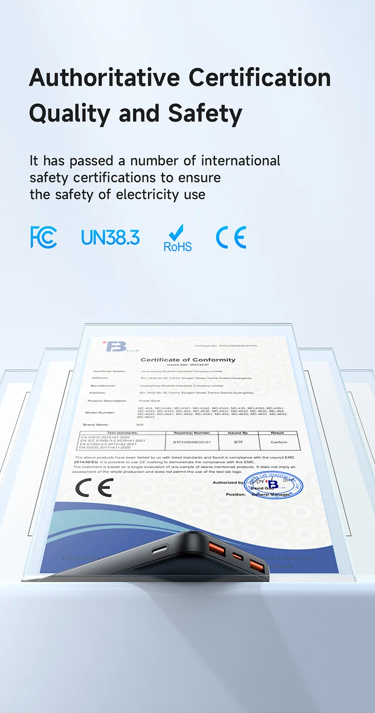 MCDODO MC-4631 Online Series 10000mAh LED Power Bank Dual USB Output Battery Pack, Black 11