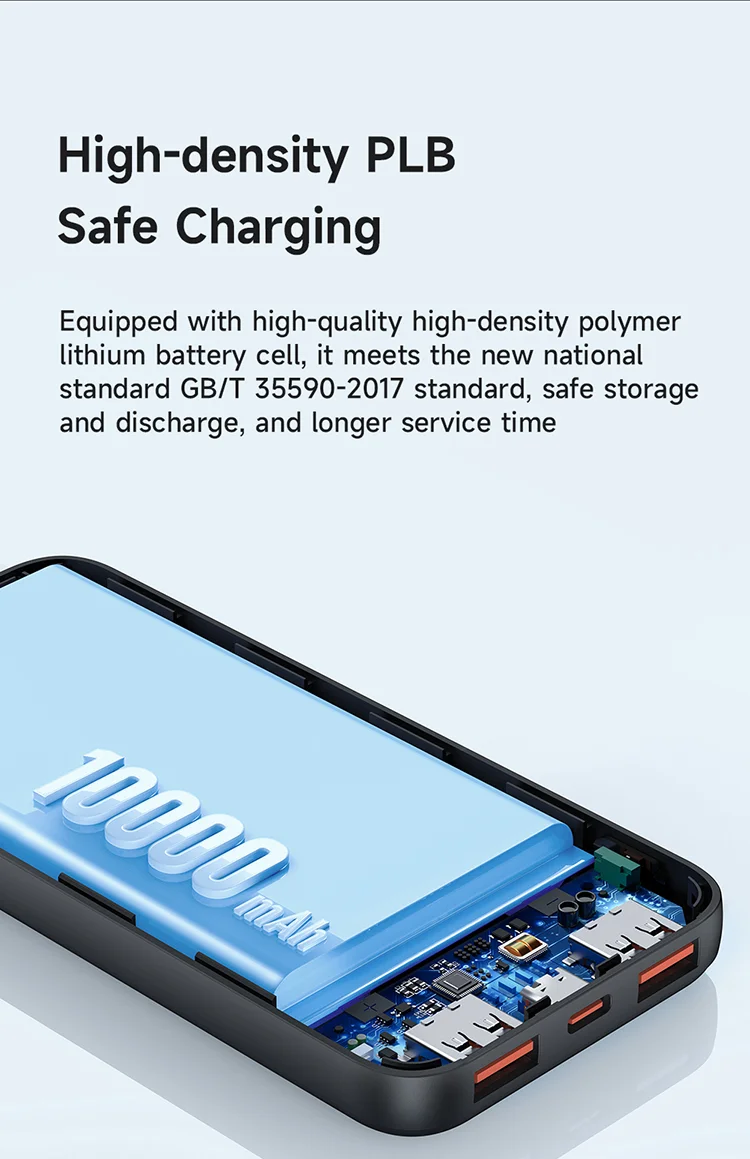 MCDODO MC-4631 Online Series 10000mAh LED Power Bank Dual USB Output Battery Pack, Black 8