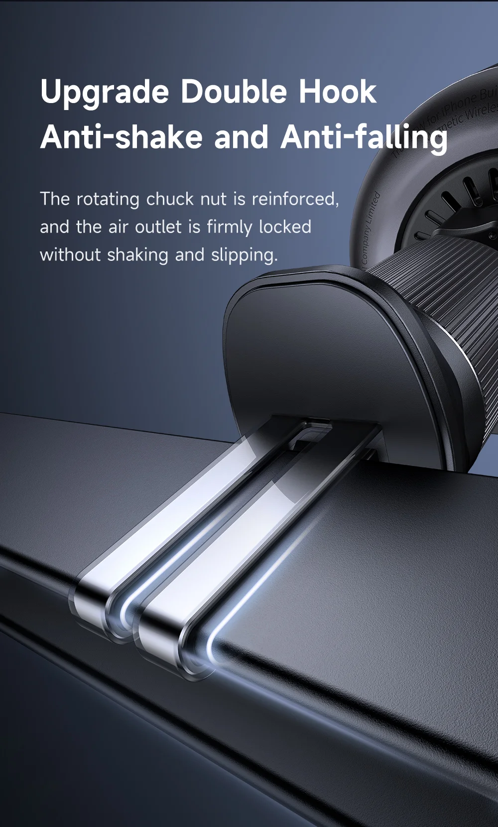 MCDODO CH-3000 Car Air Outlet 15W Magnetic Wireless Car Charger with Built-In Retractable Cable 11