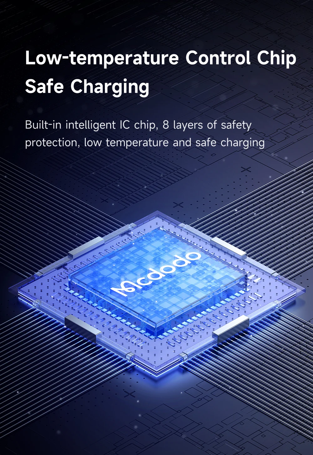 MCDODO CC-037 120W Dual Port Car Charger Fast Charging Spring Cable Charger with USB-C  /  iP Cables 10