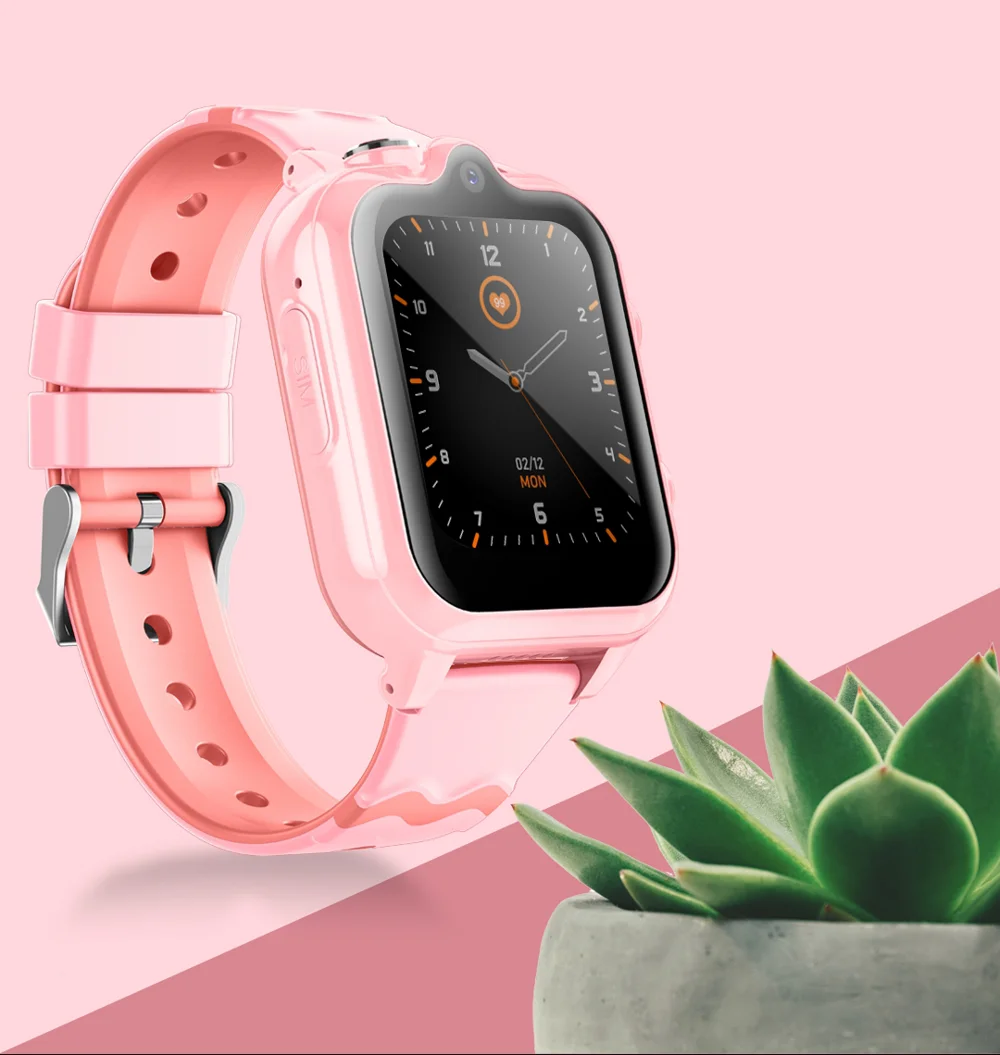 Montre Intelligente Android 8.1 pour Enfants 1Go + 8Go GPS Tracker Caméra 2MP Montre de Sport Supportant WhatsApp - Saphir 18