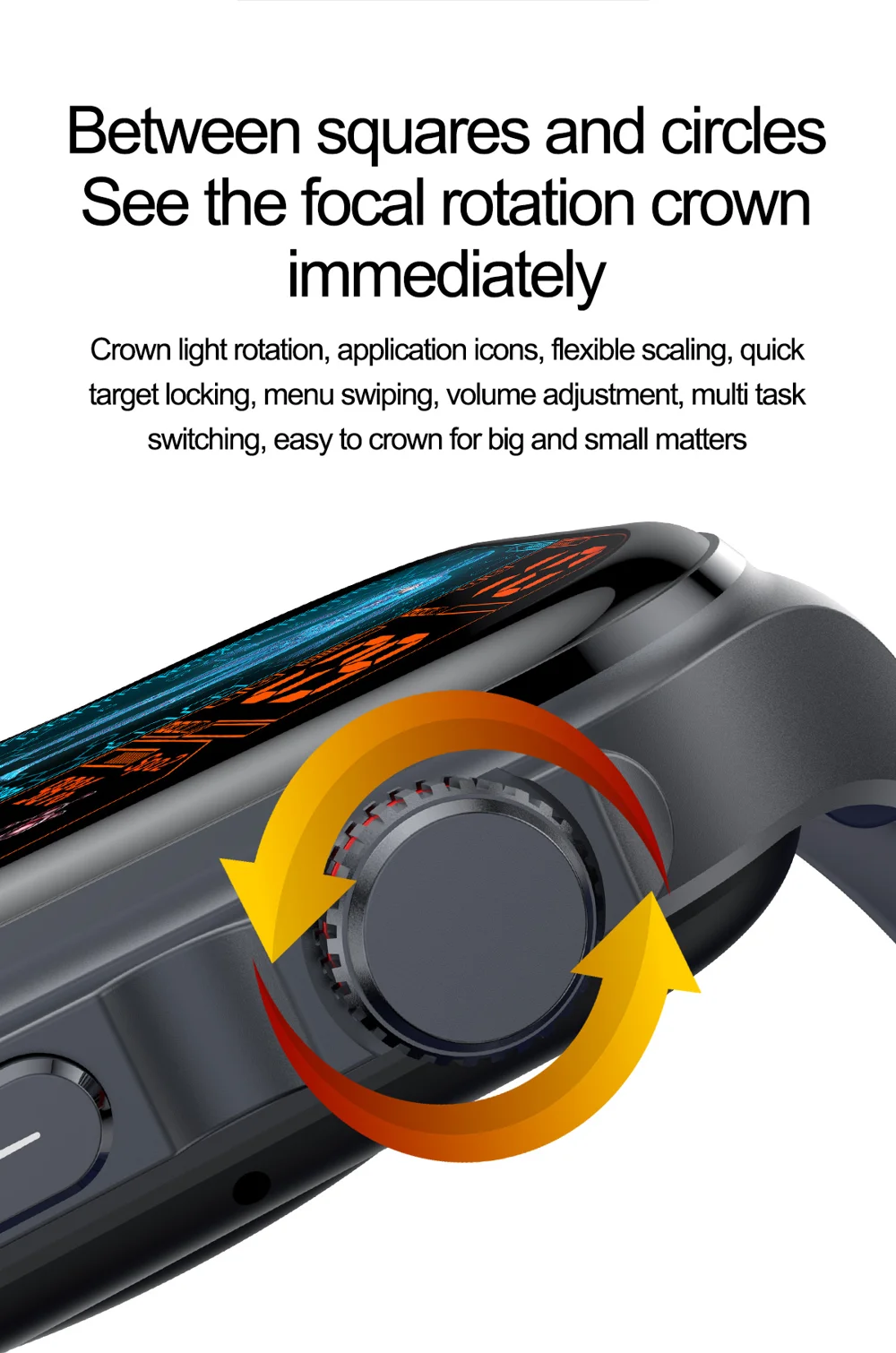 Montre connectée ET585 avec fonction ECG et appel d'urgence SOS, bracelet en acier 4