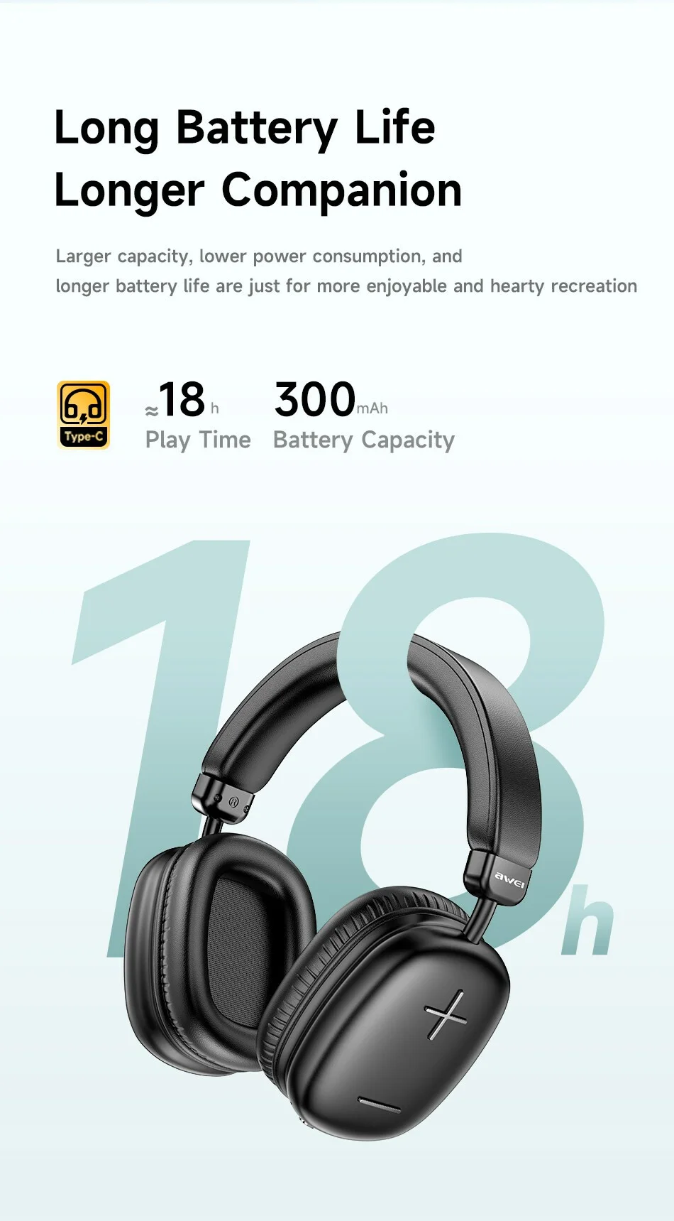 AWEI AT6 Wireless Bluetooth-compatible Gaming Headset 3.5mm AUX Wired Earphone Headphone - Beige 6