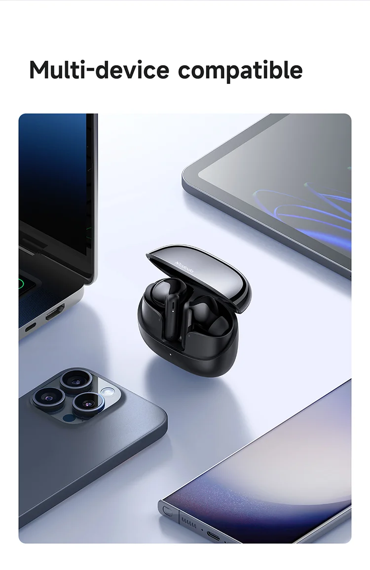 MCDODO HP-0041 In-Ear TWS Bluetooth-compatible Headphones Immersive Sound True Wireless Earbuds - Black 15