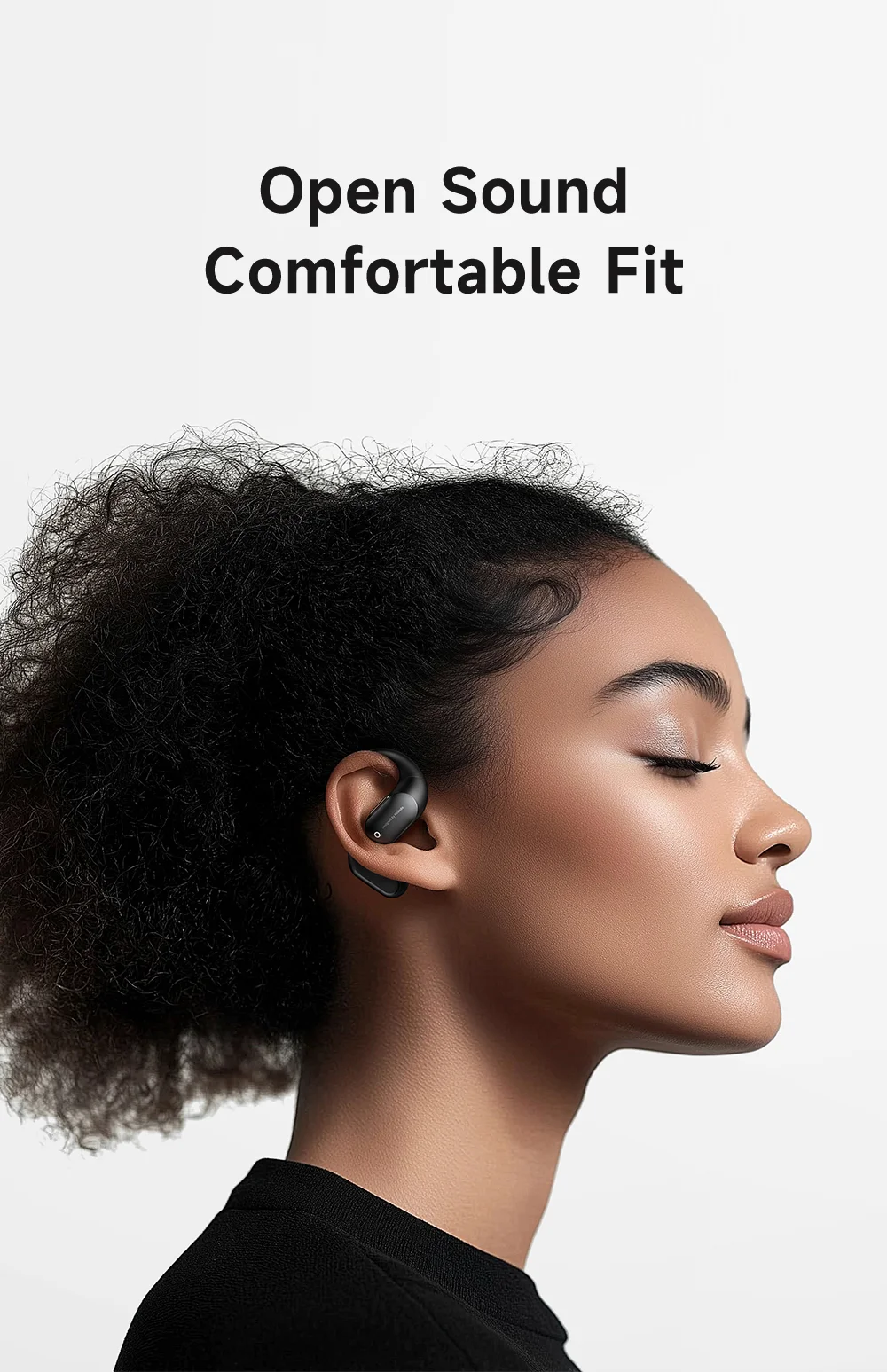 MCDODO HP-007 Open-Ear True Wireless Earbuds with LED Display BT Headphones IPX4 Water Resistant - Black 1