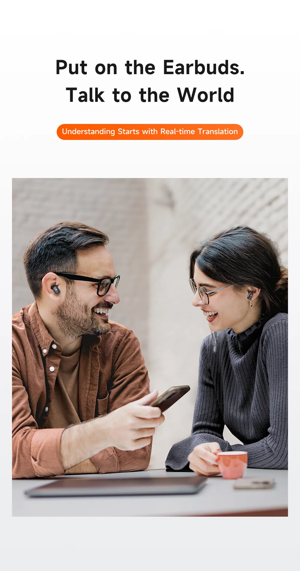 MCDODO HP-822 AI Translator Earbuds ANC + ENC Noise Reduction Bluetooth-compatible Wireless Headphones - Silver 1