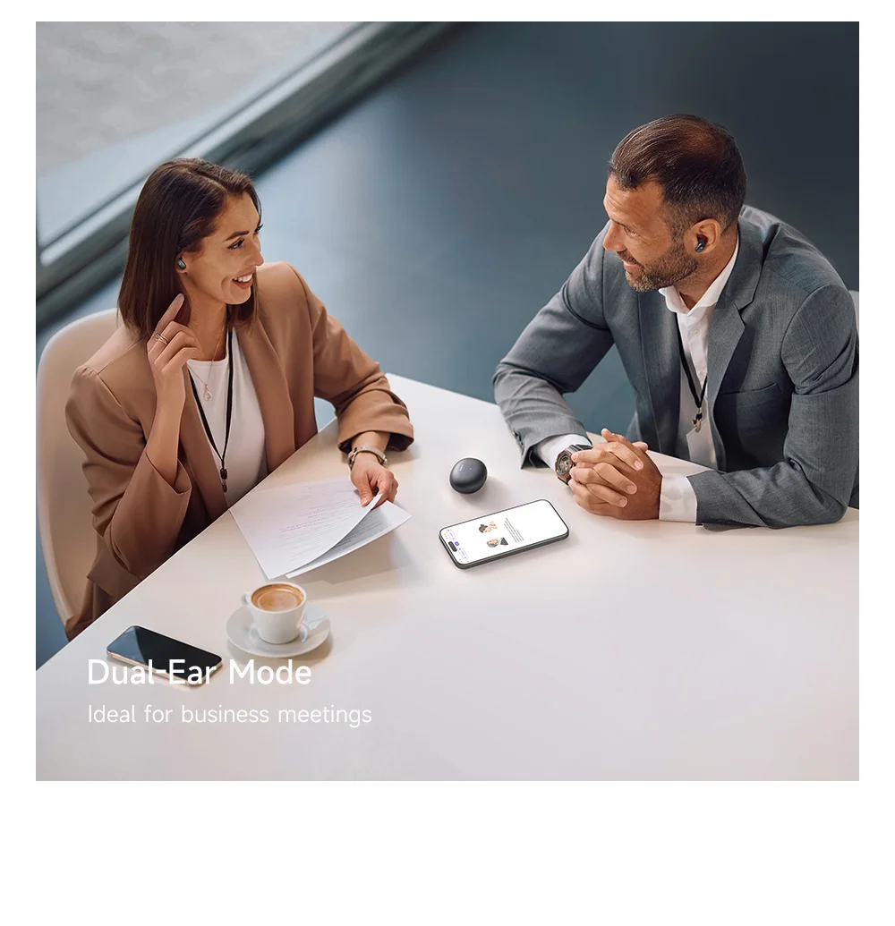 MCDODO HP-822 AI Translator Earbuds ANC + ENC Noise Reduction Bluetooth-compatible Wireless Headphones - Silver 4