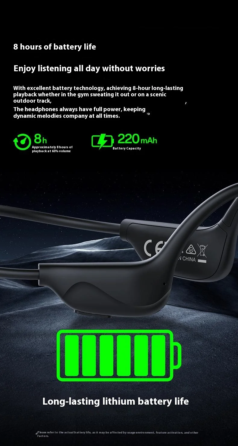 X3 Bone Conduction Headphones Open Ear Waterproof Wireless Headset for Sports Running 15