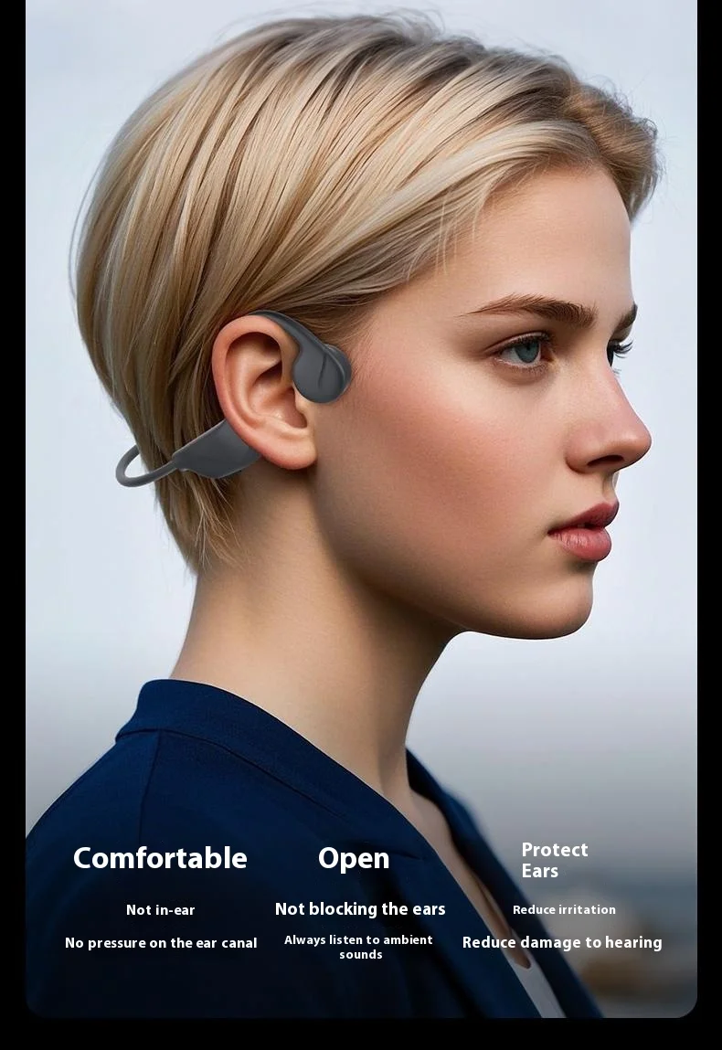 X3 Bone Conduction Headphones Open Ear Waterproof Wireless Headset for Sports Running 8