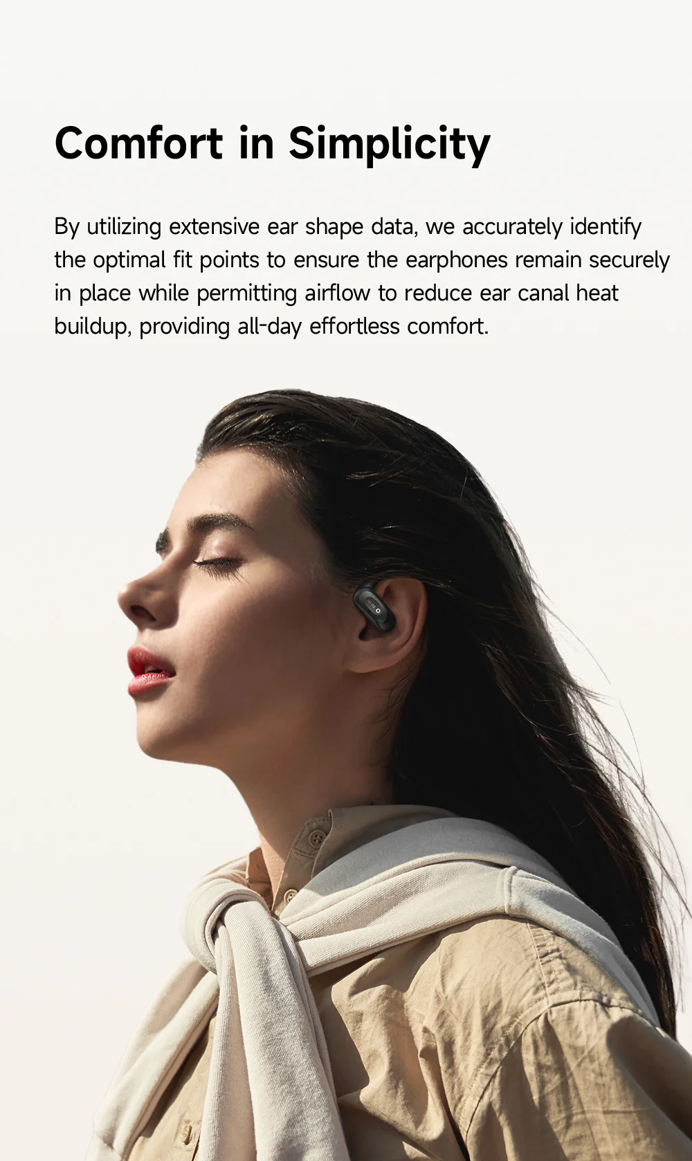 MCDODO HP-805 Air O2 Open Ear True Wireless Earbuds Bluetooth-compatible Music Earphones - Black 2