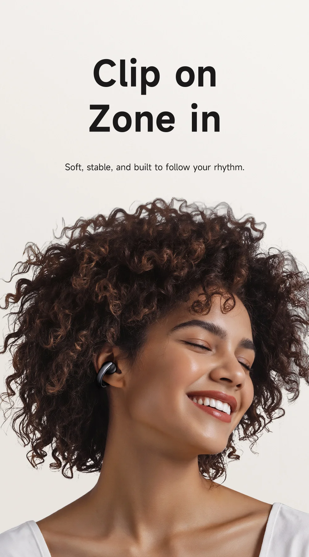 MCDODO HP-816 Clip On C Shape Earbuds Bluetooth-compatible Open Ear Headphones with LED Battery Display 1