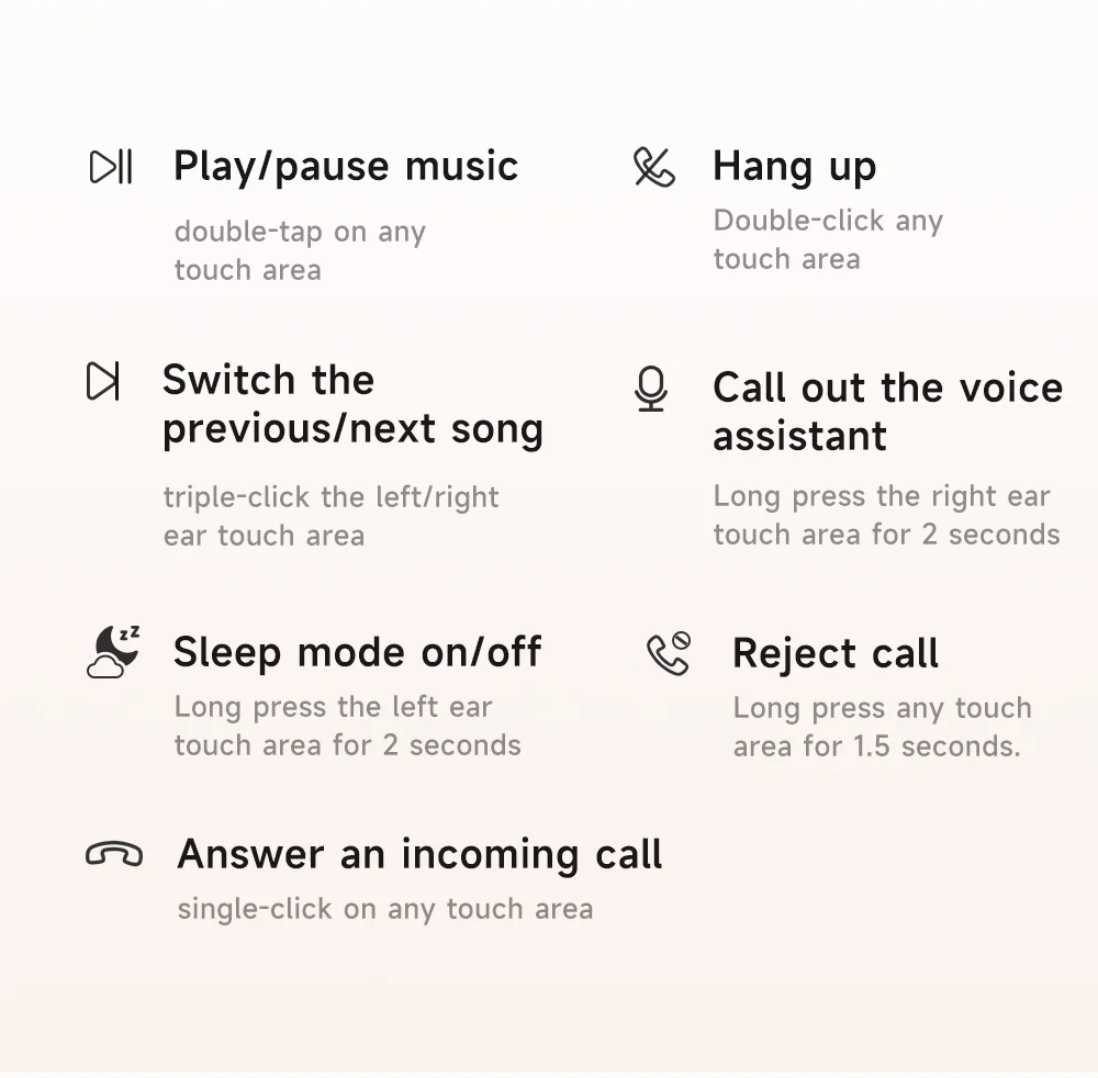 MCDODO HP-4490 D01 Series TWS Earphones BT 5.3 Wireless Sleep Headphones 17