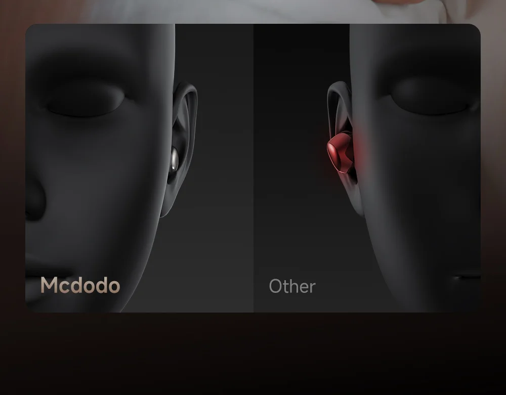 MCDODO HP-4490 D01 Series TWS Earphones BT 5.3 Wireless Sleep Headphones 4