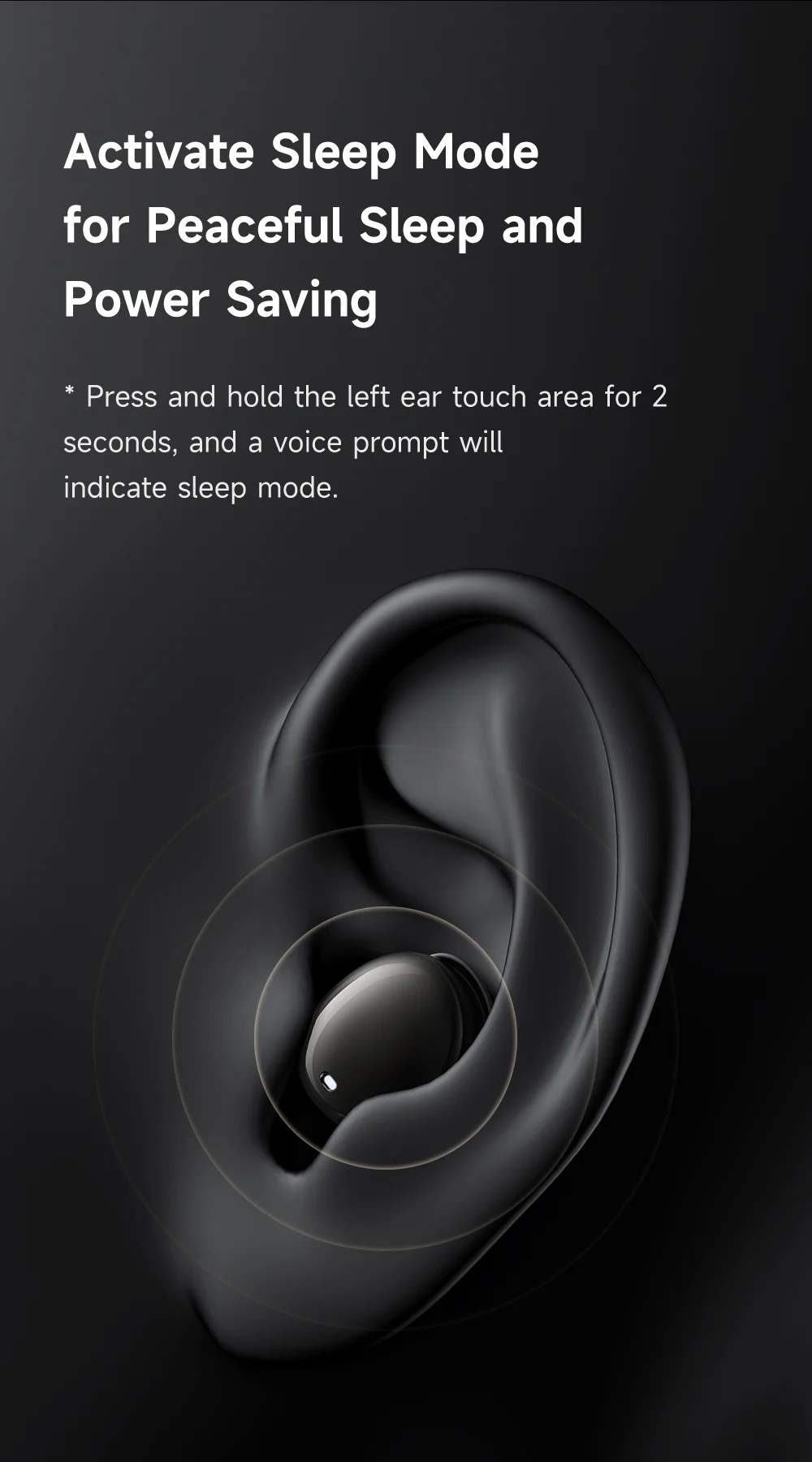 MCDODO HP-4490 D01 Series TWS Earphones BT 5.3 Wireless Sleep Headphones 5